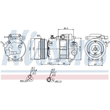 Kompressor, Klimaanlage 89278 Kompressor, Klimaanlage 89278