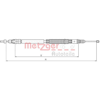 Metzger Seilzug, Feststellbremse 10.4664