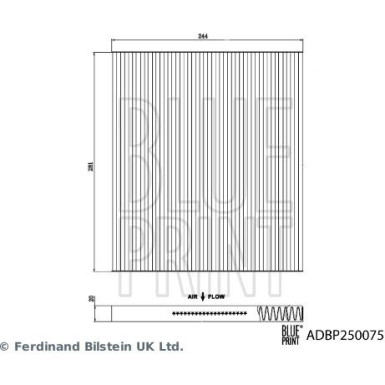 Blue Print Filter, Innenraumluft ADBP250075