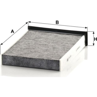 MANN-FILTER CUK 2316 Innenraumfilter, Aktivkohlefilter MANN-FILTER CUK 2316 Innenraumfilter, Aktivkohlefilter