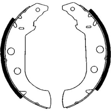 Hella Bremsbackensatz 8DB 355 001-101