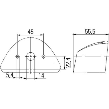 Hella Kennzeichenleuchte 2KA 007 929-001