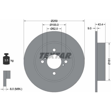 Bremsscheibe 92242303 Bremsscheibe 92242303