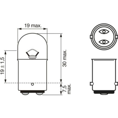 BOSCH Glühlampe, Kennzeichenleuchte Pure Light WS 1 987 302 237