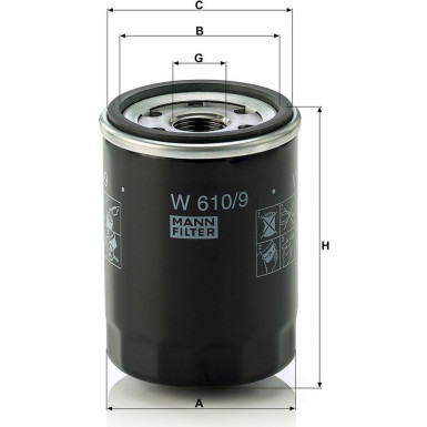 Ölfilter W 610/9