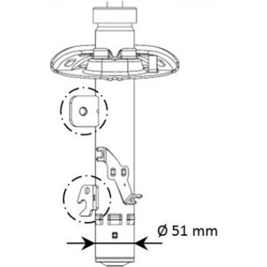 KYB Stoßdämpfer Vorne rechts Excel-G 339707