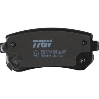 TRW Bremsbelagsatz, Scheibenbremse COTEC GDB3474 TRW Bremsbelagsatz, Scheibenbremse COTEC GDB3474