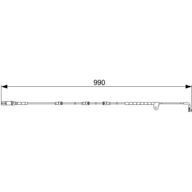 BOSCH Warnkontakt, Bremsbelagverschleiß 1 987 473 049 BOSCH Warnkontakt, Bremsbelagverschleiß 1 987 473 049