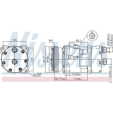 Kompressor, Klimaanlage 89123 Kompressor, Klimaanlage 89123
