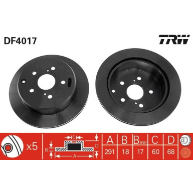 Bremsscheibe DF4017