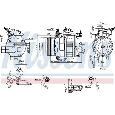 Nissens Kompressor, Klimaanlage FIRST FIT 890250