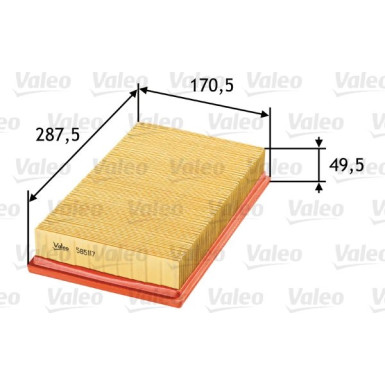 Valeo Luftfilter 585117