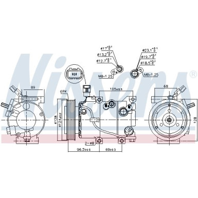 Nissens Kompressor, Klimaanlage FIRST FIT 890235