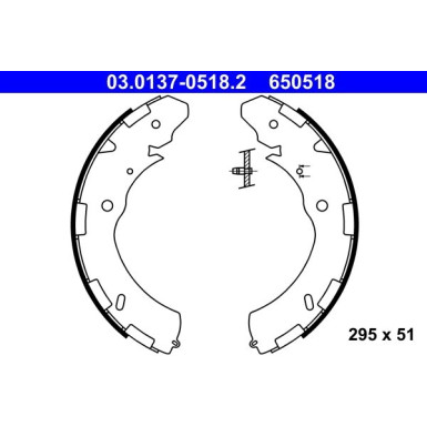 Bremsbackensatz 03.0137-0518.2 Bremsbackensatz 03.0137-0518.2