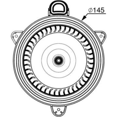 Mahle Innenraumgebläse BEHR Premium Line AB 267 000P