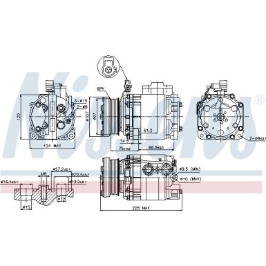 Nissens Kompressor, Klimaanlage FIRST FIT 89354