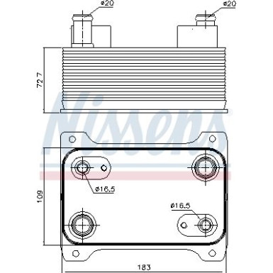 Nissens Ölkühler, Automatikgetriebe 90747