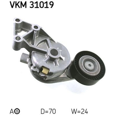 SKF Spannrolle, Keilrippenriemen VKM 31019
