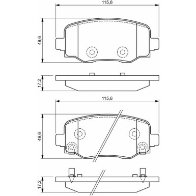 BOSCH Bremsbelagsatz, Scheibenbremse 0 986 494 930 BOSCH Bremsbelagsatz, Scheibenbremse 0 986 494 930