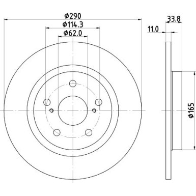 Bremsscheibe 8DD 355 116-121 Bremsscheibe 8DD 355 116-121