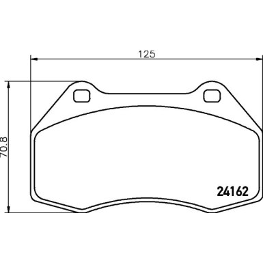 Hella Bremsbelagsatz, Scheibenbremse 8DB 355 012-151 Hella Bremsbelagsatz, Scheibenbremse 8DB 355 012-151