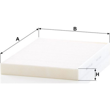 MANN-FILTER CU 31 003 Innenraumfilter, Partikelfilter