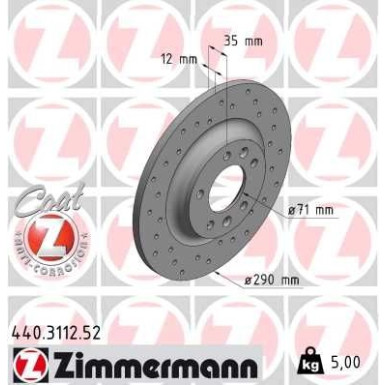 Zimmermann Bremsscheibe SPORT Z 440.3112.52