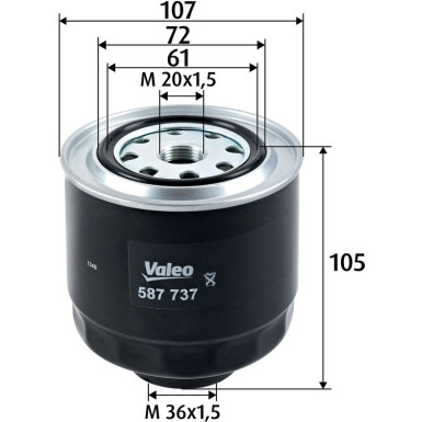 Valeo Kraftstofffilter 587737
