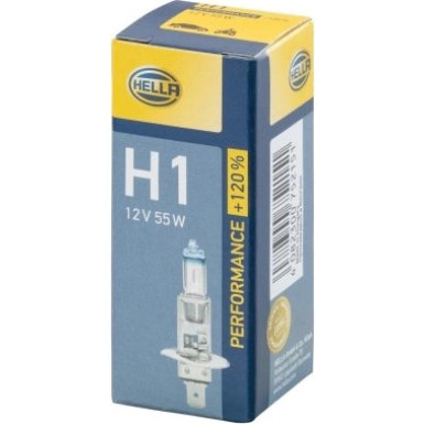 Hella Glühlampe, Hauptscheinwerfer PERFORMANCE Up to 120% 8GH 223 498-011