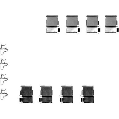 Hella Zubehörsatz, Scheibenbremsbelag 8DZ 355 202-371