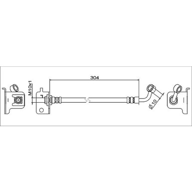 Metzger Bremsschlauch 4111567