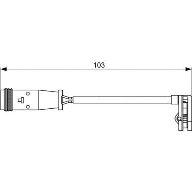 BOSCH Warnkontakt, Bremsbelagverschleiß 1 987 473 037 BOSCH Warnkontakt, Bremsbelagverschleiß 1 987 473 037