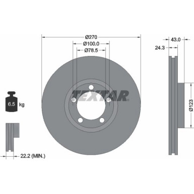 Textar Bremsscheibe 92088200