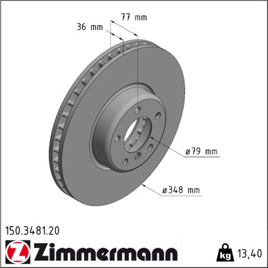 Bremsscheibe 150.3481.20 Bremsscheibe 150.3481.20