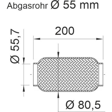 Ernst Flexrohr, Abgasanlage 460057
