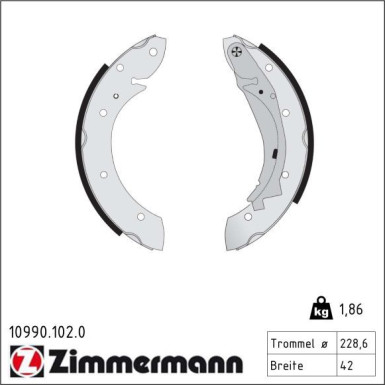 Bremsbackensatz 10990.102.0 Bremsbackensatz 10990.102.0