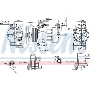Kompressor, Klimaanlage 890062 Kompressor, Klimaanlage 890062