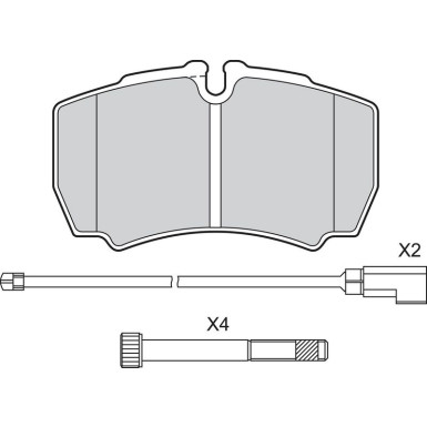Valeo Bremsbelagsatz, Scheibenbremse 601577 Valeo Bremsbelagsatz, Scheibenbremse 601577