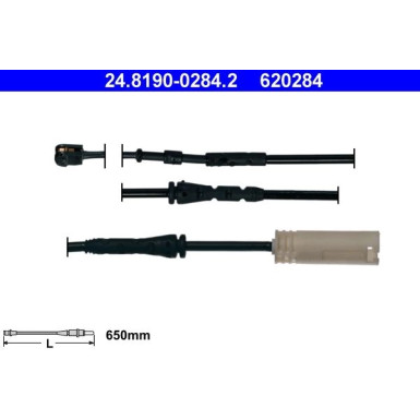 Warnkontakt, Bremsbelagverschleiß 24.8190-0284.2 Warnkontakt, Bremsbelagverschleiß 24.8190-0284.2
