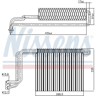 Verdampfer, Klimaanlage 92248 Verdampfer, Klimaanlage 92248