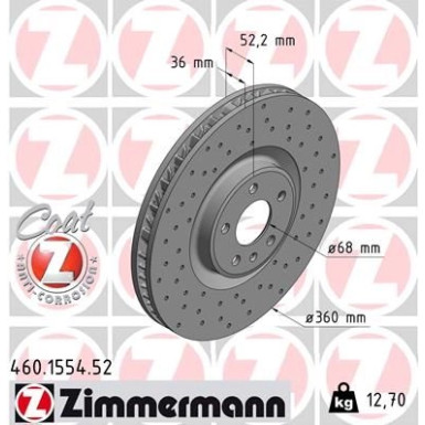 Bremsscheibe 460.1554.52 Bremsscheibe 460.1554.52
