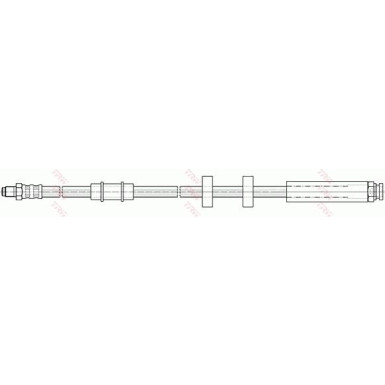 2 x TRW Bremsschlauch PHB488