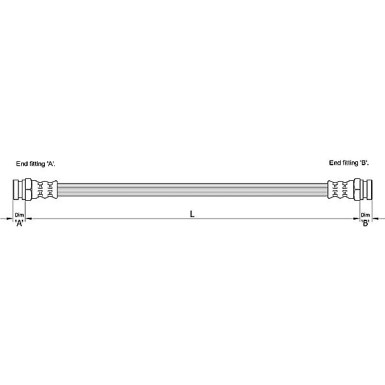 Metzger Bremsschlauch 4110215