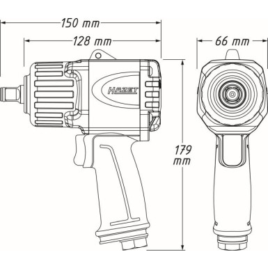 Hazet Schlagschrauber (Druckluft) 9012TT Hazet Schlagschrauber (Druckluft) 9012TT