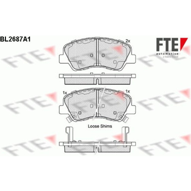 FTE Bremsbelagsatz, Scheibenbremse 9010917 FTE Bremsbelagsatz, Scheibenbremse 9010917