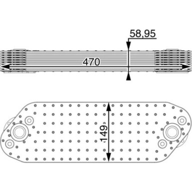 Mahle Ölkühler, Motoröl BEHR Premium Line CLC 16 000P