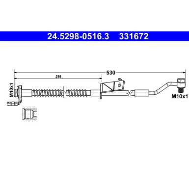 Bremsschlauch 24.5298-0516.3