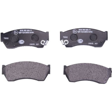 Hella Bremsbelagsatz, Scheibenbremse 8DB 355 005-711