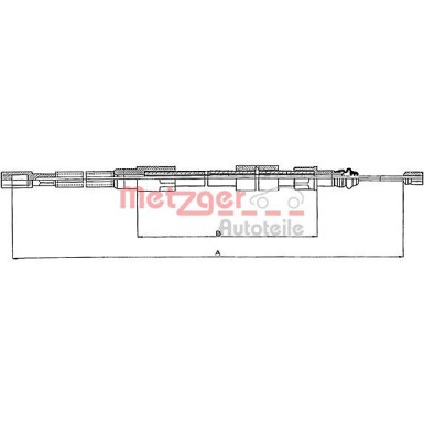Metzger Seilzug, Feststellbremse 10.7211