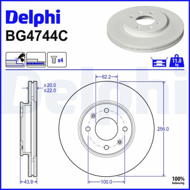 Bremsscheibe BG4744C Bremsscheibe BG4744C